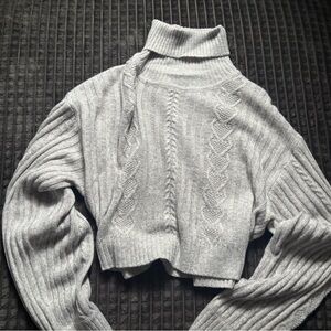 Streetwear Society Gray Turtle Neck Sweater